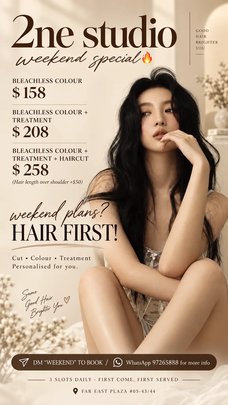 Bleachless Colour Edit promotion by 2NE Studio